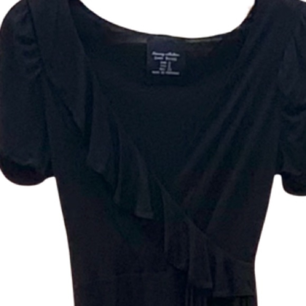 ZARA EVENING COLLECTION Ruffle Faux Wrap Dress Sm